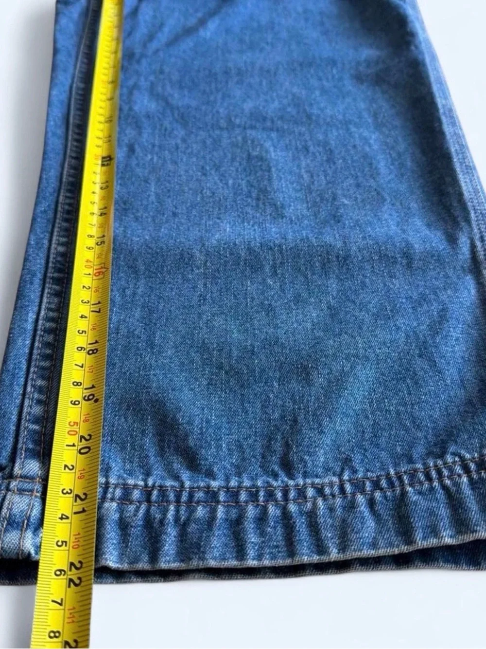 Women’s XL blue wash denim capri carpenter Jeans by Sonoma Good For Life. - Picture 7 of 7